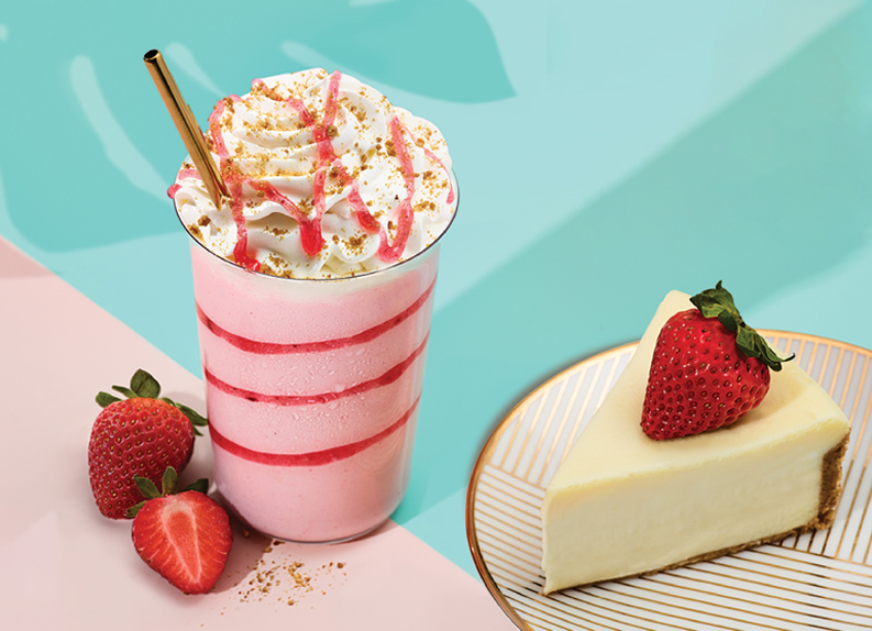 Cool off the heat with a Strawberry Cheesecake Ice Blended®
